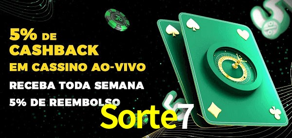 Promoções do cassino ao Vivo Sorte7